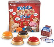 Learning Resources Riddle Moo This - A Silly Riddle Word Game, 150 Cards, 4 Buzzers, Ages 5+,Red