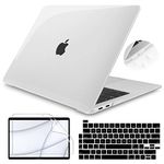 Teryeefi for MacBook Pro 13 Inch Case 2022-2016 Release A2338 M1 M2 A2289 A2251 A2159 A1989 A1706 with Touch Bar, Crystal Plastic Hard Shell Cover +Keyboard Cover Skin, Clear