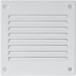 4" x 4" Inch / 100 x 100 mm White Air Vent Cover - Quality Steel Return Air Grilles - for Ceiling and Sidewall - HVAC - with Insect Protection Screen (3.93 x 3.93 inch, White)