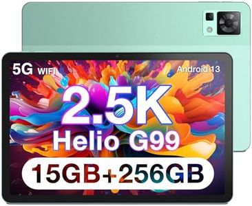 DOOGEE T30 PRO Android Tablet, 2.5K 11 Inch Android 13 Tablets with 15GB RAM 256GB ROM, Helio G99 Octa-core Gaming Tablet with 8580mAh, 4 Speakers, 20MP Camera, TÜV Low Bluelight, BT5.0, Green