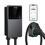 Autel MaxiCharger Home Electric Vehicle (EV) Charger, up to 40 Amp, 240V, Level 2 WiFi and Bluetooth Enabled EVSE, NEMA 6-50 Plug, Indoor/Outdoor, 25-Foot Cable with Separate Holster, Dark Gray