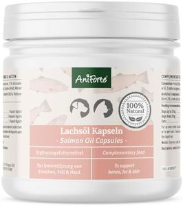 AniForte Omega 3 Capsule di Olio di Salmone per Cani e Gatti 500 Capsule - Prodotto Naturale per sostenere Il metabolismo, la Formazione delle Ossa e la lucentezza del Pelo