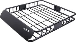 NIJI Universal Steel Roof Rack Car Top Cargo Carrier/Basket - 44" X 39" X 5-1/2", 150-180 lb Capacity