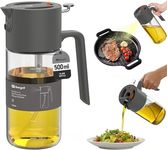 Ibergrif 2-in-1 Spray & Pour Oil Sprayer Bottle 500ml – Toggle Switch Oil Mister, Leakproof for Air Fryer, BBQ, Roasting, Grey, M530