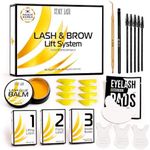 Stacy Lash Lift Kit 10 Sets Eyebrow Lamination Kit Eyelash Perm Kit with Lash Lift Tools & Shields & Lash Wands & Lash Lift Pads Korean Beauty Lash Lift Supplies