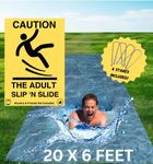 Giant Slip Slide - Heavy Duty & (20 X6) Large Slip N Slide - Best Water Slide Adults - Slip and Slide Adults, Adult Water Slide - Adult slip and slide