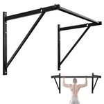 Yes4All Heavy Duty Wall Mounted Pull Up Bar for Crossfit Training – Chin Up Bar/Pull Up Bar Wall Mount – Support up to 500 lbs (Black)