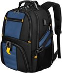 YOREPEK 18.4 Laptop Backpack, Large Backpacks Fit Most 18 Inch Laptop with USB Charger Port, TSA Friendly Flight Approved Weekend Carry on Backpack with Luggage Strap for Men and Women, Roy Blue