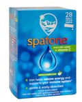 Spatone Natural Iron Supplement + Vitamin C (28 Sachets), Daily Convenient Liquid Iron Sachets, Nothing Artificial, Better Absorption than Tablets, Less Side Effects, Apple Flavour