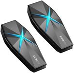 ASMAX F1s Motorcycle Bluetooth Headset with Smart Voice Control, 10 Riders Mesh Helmet Communication Systems, Dual Chip with Audio Multitasking/Music Sharing/ENC, 5mi Intercom for Snowmobile, 2 Pack