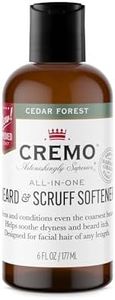 Cremo Beard and Scruff Softener, Forest Blend, 6 Ounce - Conditions Coarse Facial Hair of All Lengths, Delivering Touchably Soft Results in Just 30 Seconds