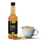 GOOD&MOORE Sugar free Vanilla Coffee Syrup | For Coffee, Milkshake, Frappe, Cold-coffee, Pancakes and more | Diabetic Friendly | Concentrated Syrup | Ready to mix | Premium Syrup | 750ml