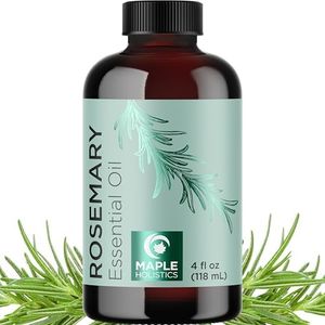 Pure Rosemary Essential Oil with Dropper - Undiluted Rosemary Oil for Hair Skin and Nails and Refreshing Aromatherapy Oil for Diffusers - Rosemary Essential Oil for Cleansing Dry Scalp Care 4oz