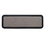 ATMAH Polypropylene Step Rectangular Mat, Size 25Cm X 75Cm (Fawn Brown)