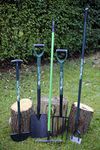 Set of 5 Gardening Tools, Shovel, Fork, Rake, Hoe, Edging Spade