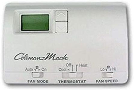 Coleman-Mach 6636-3441 Two Stage Digital Thermostat, Wall Mount - A/C & Gas Furnace, White