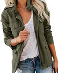 Soulomelody Womens Military Anorak 