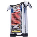 HEATFUN Video Game Storage Stand, Video Game Storage Tower for PS5 PS4 Xbox One and Switch Game Boxes, DVD and Blu-Ray Disks Organizer (23 PCS)