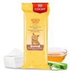 Burt's Bees Kitten and Cat Wipes For Grooming, Natural Dander Reducing Wipes, 50 Count