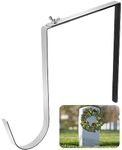 Christmas Headstone Wreath Hanger- Fit 6"-11" Adjustable Cemetery Tombstone Wreath Holder- Stainless Steel Cemetery Gravestone Wreath Stand for Christmas Easter Memorial Day Gravestone Decoration