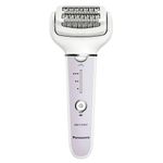 Panasonic ES-EY30-V503 Wet and Dry Epilator, Double Disc with 60 Tweezers, Flexible Head 90° Swivoting, 3 Speed Settings and LED Light, 30 Minutes Operation, Cordless