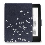 WALNEW Protective case for Amazon Kindle Voyage(2014) The Thinnest and Lightest Colorful Painting PU Leather Cover with Auto Sleep/Wake Function,Bird