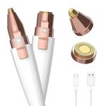 Hewan Women Epilator Trimer For - Face, Chin, Cheek, Eyebrow, Upper Lip Hair Remover, Usb Rechargeable Trimer (2 In 1 Eyebrow Epilator), multicolour