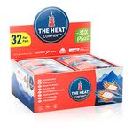 THE HEAT COMPANY Handwarmers - New: 30% Less Plastic - EXTRA WARM For 12 Hours Warm Hands - 32 Pairs - Air Activated Heat Pads - Pocket Warmer Against Cold Hands