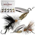 RoxStar Fly Strikers Proven Nationwide to Out-Fish Any Spinner | Hand-Tied in The USA | Most Versatile Fishing Spinner Ever! Trout, Bass, Steelhead | Stop Fishing - Start Catching (1/4oz Series 1)