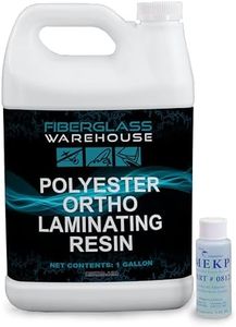 Fiberglass Warehouse Polyester Laminating Resin Kit - Marine Grade Fiberglass Resin - 1 Gallon - Catalyst Included - Fiberglass, Wood, Boat Repair, Decks, RV, Auto