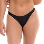 Body Glove Women's Basic Bikini Bottom, Smoothies Black, M