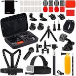 Luxebell 22-in-1 Accessories Bundle Kit for Gopro Hero 4 Black Silver Hero+ LCD 3+ 3 2, Geekpro 2 - Selfie Stick/Chest Mount Harness/Head Strap/Suction Cup