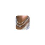 Gold Silver Cuban Link Chain for Women Heart Tennis Necklaces Diamond Iced Out Chain Prom Necklace Silver Choker Necklace Layered Necklace Rhinestone Bling Necklace for Women Girls Hip Hop wedding