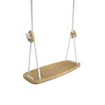 XSOURCE Kids Wooden Swing Set, Children's Outdoor Playground Swing With Rope And Handle, Suitable For 3 To 10 Years, Indoor And Outdoor Use, Large Size, 52 Cm, 21 Cm, 1.8 Cm