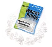 Wacky Rings - O-Rings for Wacky Rigging Senko Worms (100 orings for 6" Senkos) [Select Color] (Clear)