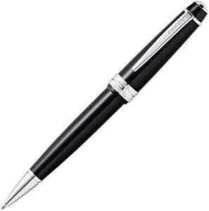 Cross Bailey Light Refillable Click-Off Cap Resin Gel Ink Rollerball Pen, Medium Ballpoint, includes Premium Gift Box and Black Cartridge, 1 Pack, Glossy Black