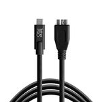 TetherPro USB-C to 3.0 Micro-B, 15' (4.6m) (Black)