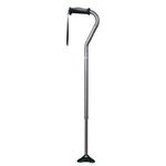 Hugo 731-858 Adjustable Offset Quadpod Walking Cane with Ultra Stable Cane Tip, Smoke