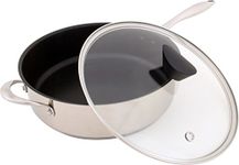 Ozeri The Stainless Steel All-In-One Sauce Pan, with a 100% PFOA and APEO-Free Non-Stick Coating developed in the USA