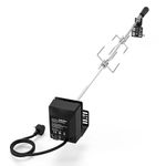 onlyfire BRK-6054 Universal Bbq Rotisserie Kit for Most 2 to 4 Burners Gas Grills, BBQ Cooking Accessories for Grills, 32"-42" x 5/16" Standard Square Spit Rod