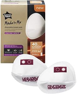 Tommee Tippee Made for Me Daily Disposable Breast Pads, Small, 40 Pack, Soft, Absorbent and Leak-Free, Contoured Shape, Adhesive Patch