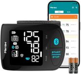 Meraw Bluetooth Wrist Blood Pressure Machine,2023 Upgrade FSA HSA Approved High Accuracy Blood Pressure Cuff Wrist 5.3-8.5 inch with Irregular Heartbeat Monitoring, Unlimited Memories in APP