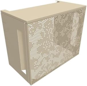 Cache Clim et pompe à chaleur ATOLE en aluminium thermolaqué - Taille 1 : H. 80 x L. 100 x P. 54 cm - Crème