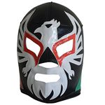 EL Mexicano PRO Adult Lucha Libre Wrestling Mask Costume Wear (Black) - Masque Mexique Mexicain Lutte Lutteur