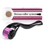 1mm Derma Roller Microneedle 540 Titanium Microneedle Roller for Face Body Skin Care Beard Growth Hair Regrowth Micro Needling Stainless Steel Needle Wrinkle Remover for Stretch Marks Scar Cellulite