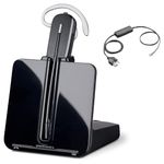 Plantronics CS540 Wireless Headset dect Headset Bundle - Cisco Compatible EHS VoIP GTW Bundle with Electronic Answerer (EHS), Headband and Earwrap Included