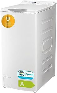 Midea Lavadora Carga Superior 6kg de 1200 RPM - Lavadoras con 15 programas y diseño ultra slim - Maquina de lavar ropa de libre instalación con Función de vapor, Lavado Rapido y Modo ECO