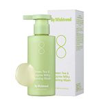 By Wishtrend Green Tea & Enzyme Milky Foaming Wash - Hydrating & Soothing Face Cleanser | Jeju Green Tea Water, Papain, Grain Milk Complex (Oat, Soybean, Rice) | Non-Stripping, Deep Cleansing, 140ml