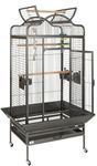 WUNDAPETS CONISTON LARGE CAGE FOR MEDIUM PARROTS AFRICAN GREYS AMAZONS 2 COLOURS (ANTIQUE BLACK)