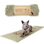 My Doggy Place Microfiber Dog Mat for Muddy Paws, 8' x 2' Oatmeal with Paw Print - Non-Slip, Absorbent and Quick-Drying Dog Paw Cleaning Mat, Washer and Dryer Safe - Hallway Runner